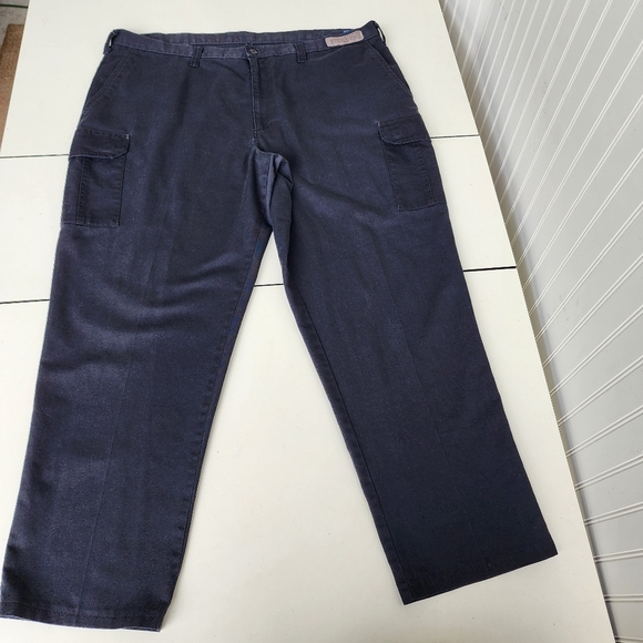 Cintas Men's Work Pants Comfort Flex 44x31 Navy Blue - Picture 1 of 9